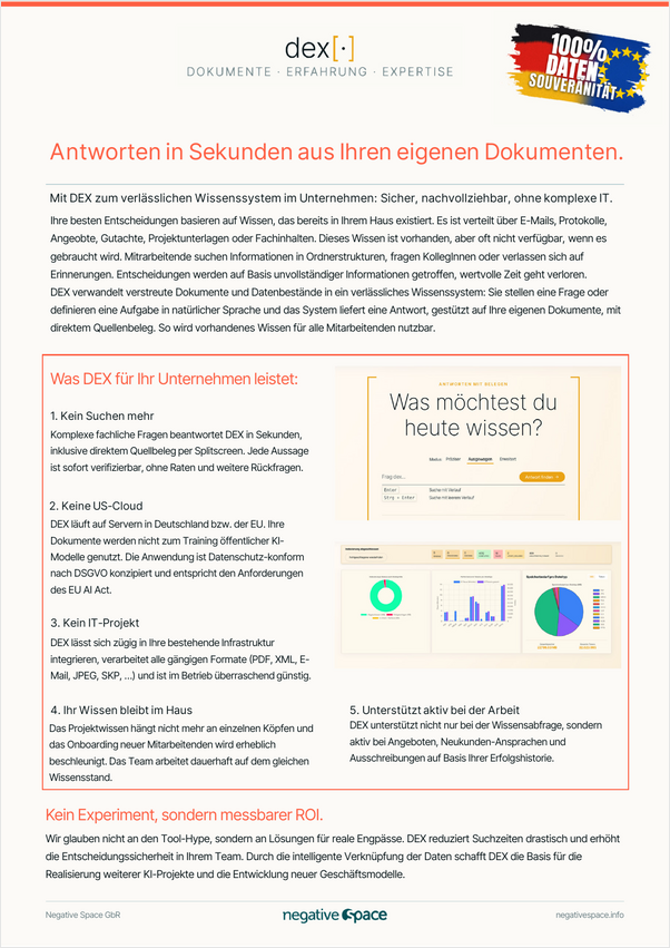 DEX-OnePager